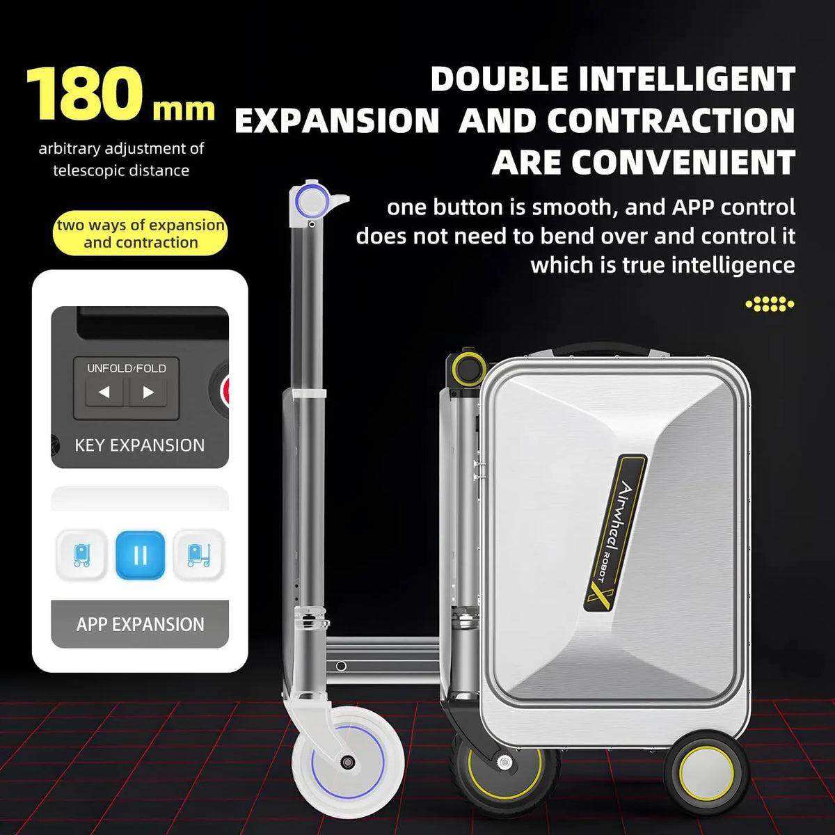 Airwheel SE3SX Smart Electric Rideable Carry-On Suitcase