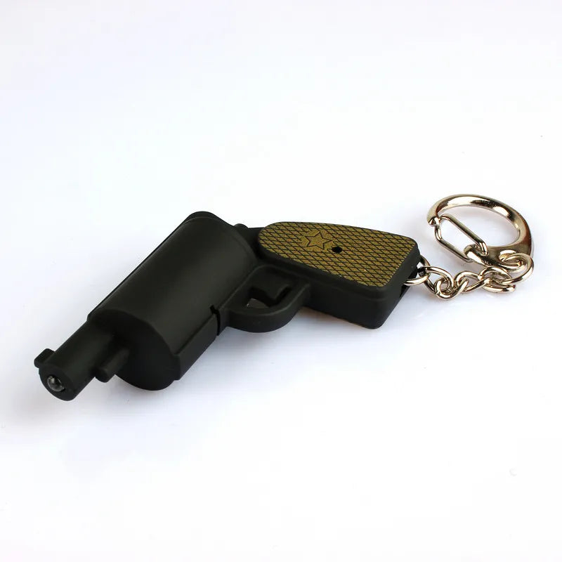 Tactical Mini Sound & Light Gun Keychain