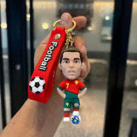 Star Studded Lineup Footballer Keychain