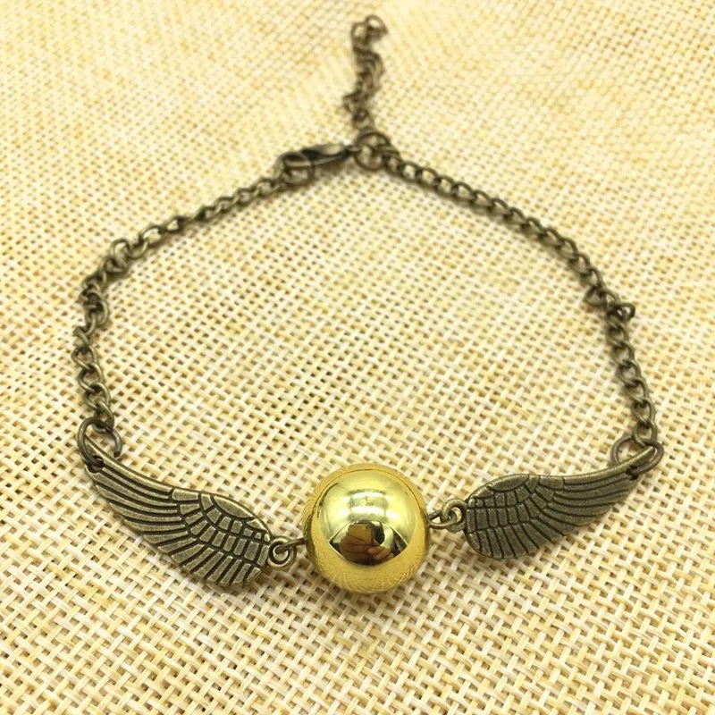Golden Snitch Dual-Tone Winged Bracelet