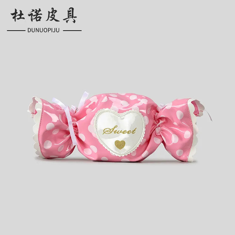 Berry-Sweet Bonbon Twist Candy-Shaped Bag