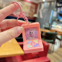 Mini Retro Arcade Fingertip Dance Machine Keychain