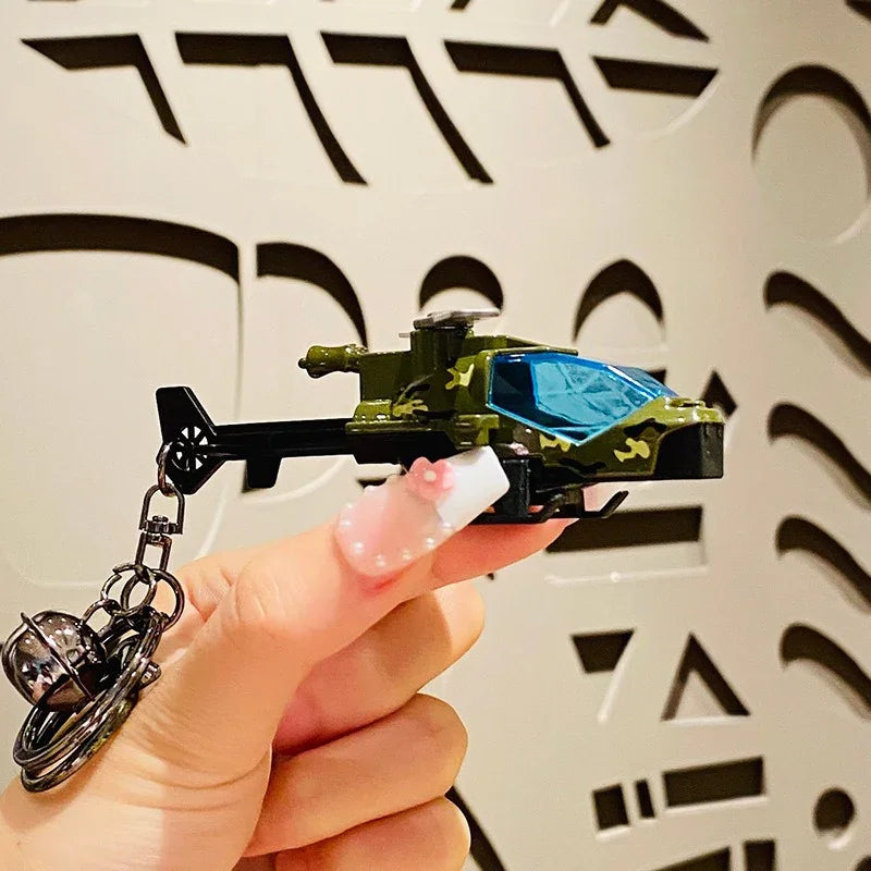 Soaring Mini Helicopter Keychain