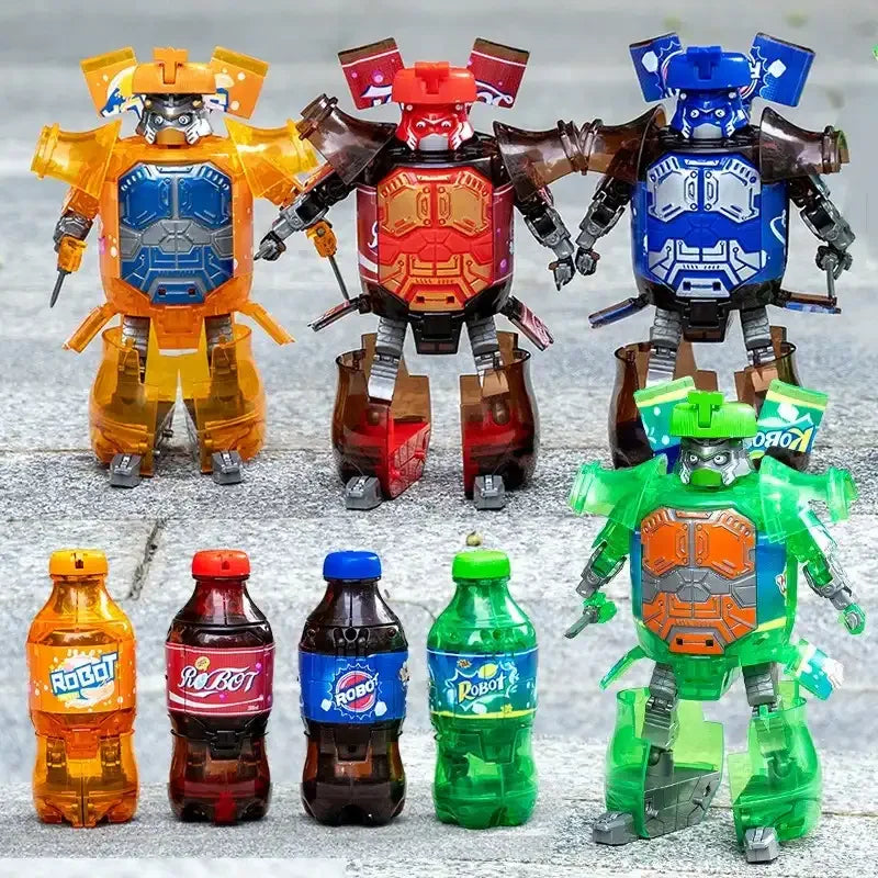 Canned Drink Robot Transformers Figurines (17 cm)
