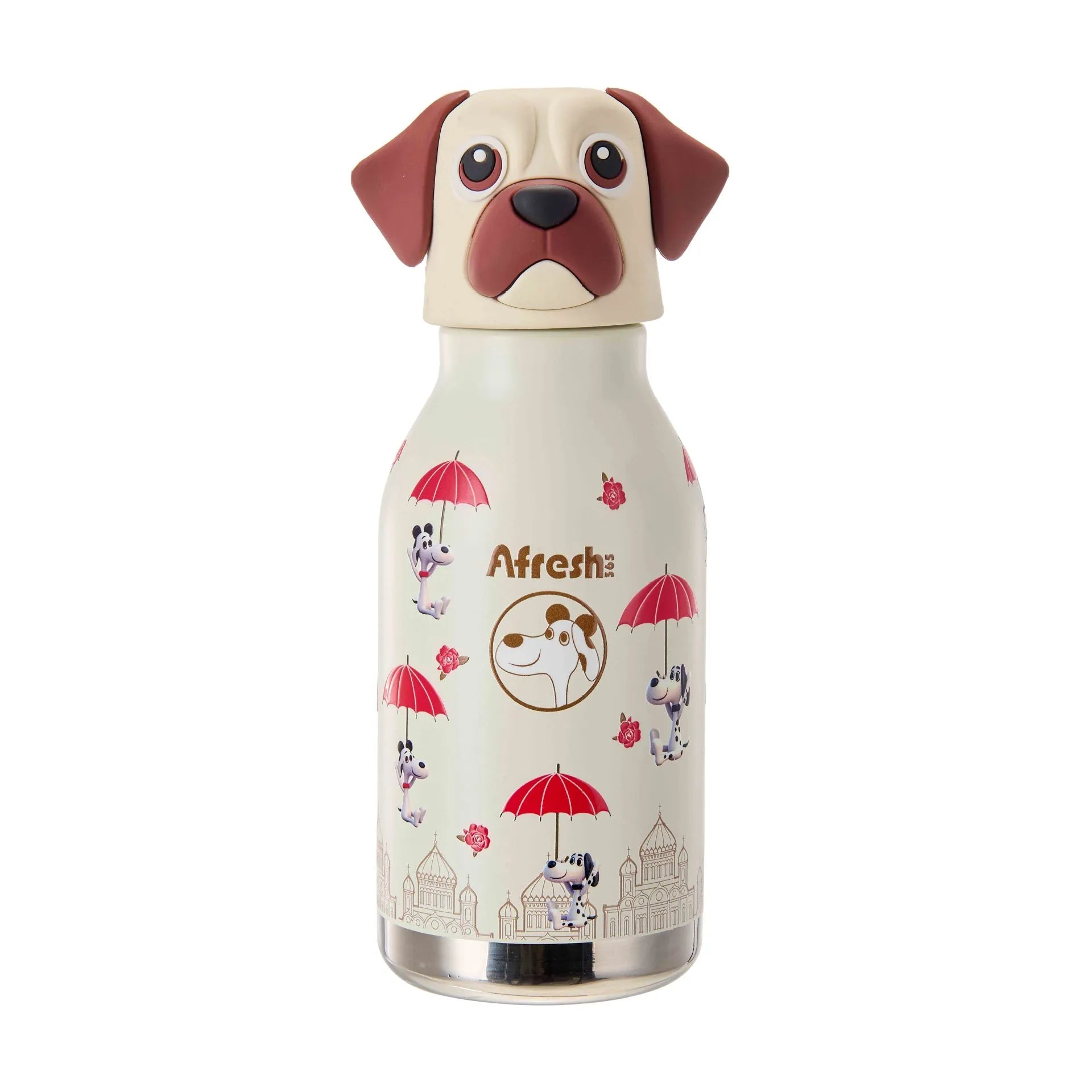 Afresh 365 3D Animal Head Double-Wall Insulated Bottle