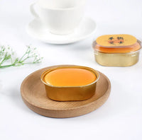 Realistic Semi-Baked Cheese Pudding Squishy