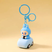 Labubu Cruise Moving Car Keychain