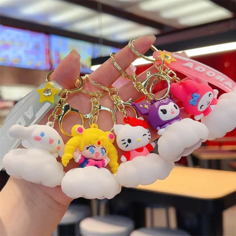 Dreamy Characters Cloud LED Keychain