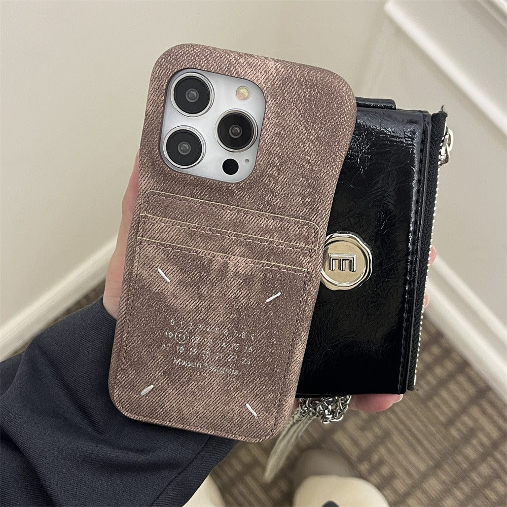 Maison Margiela Denim Cardholder Phone Case (For iPhone)