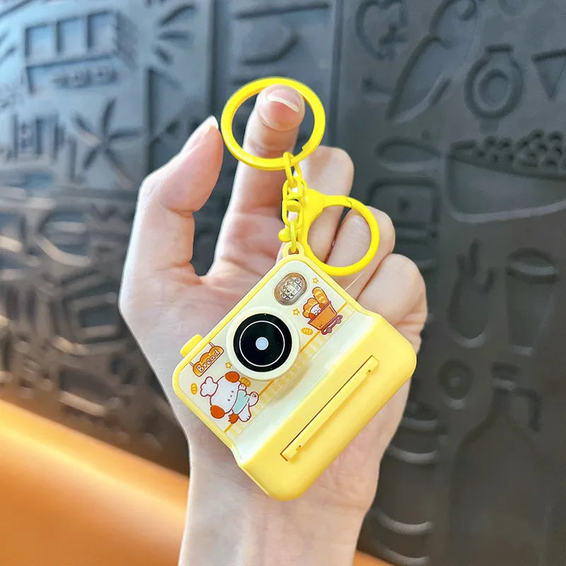 Mini Polaroid Slide-Out Camera Keychain