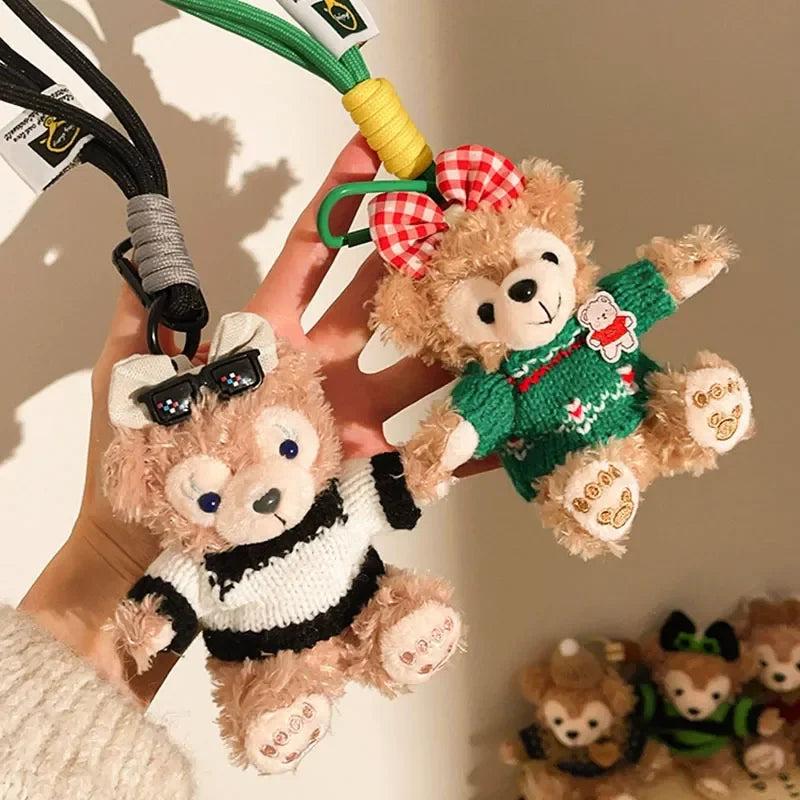 Duffy Bear Sweater Season Plush Keychain
