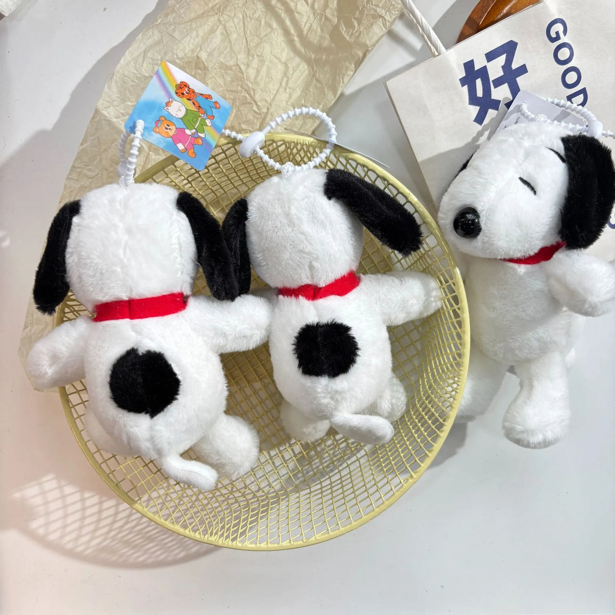 Snoopy Soft Sidekick Plush Keychain