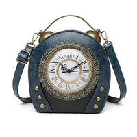 Steampunk Dial Premium Clock Novelty Handbag