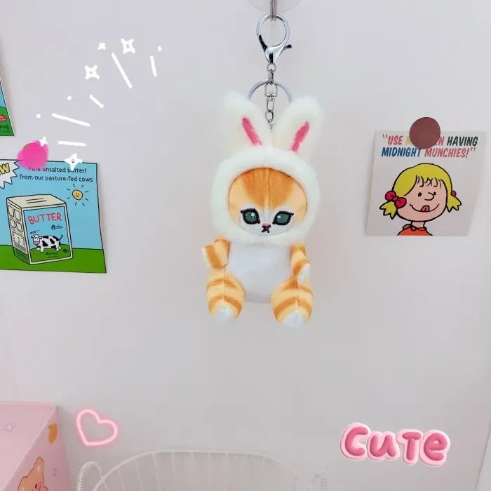 Mofusand Cat Meow Bunny Keychain