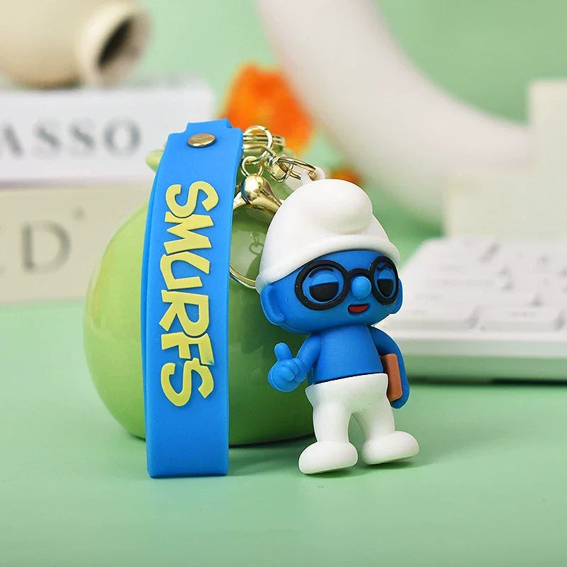 Smurfs Blue Wagon 3D Keychain