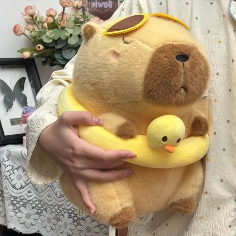 Capybara Swimming Ring Plushie (40 cm)