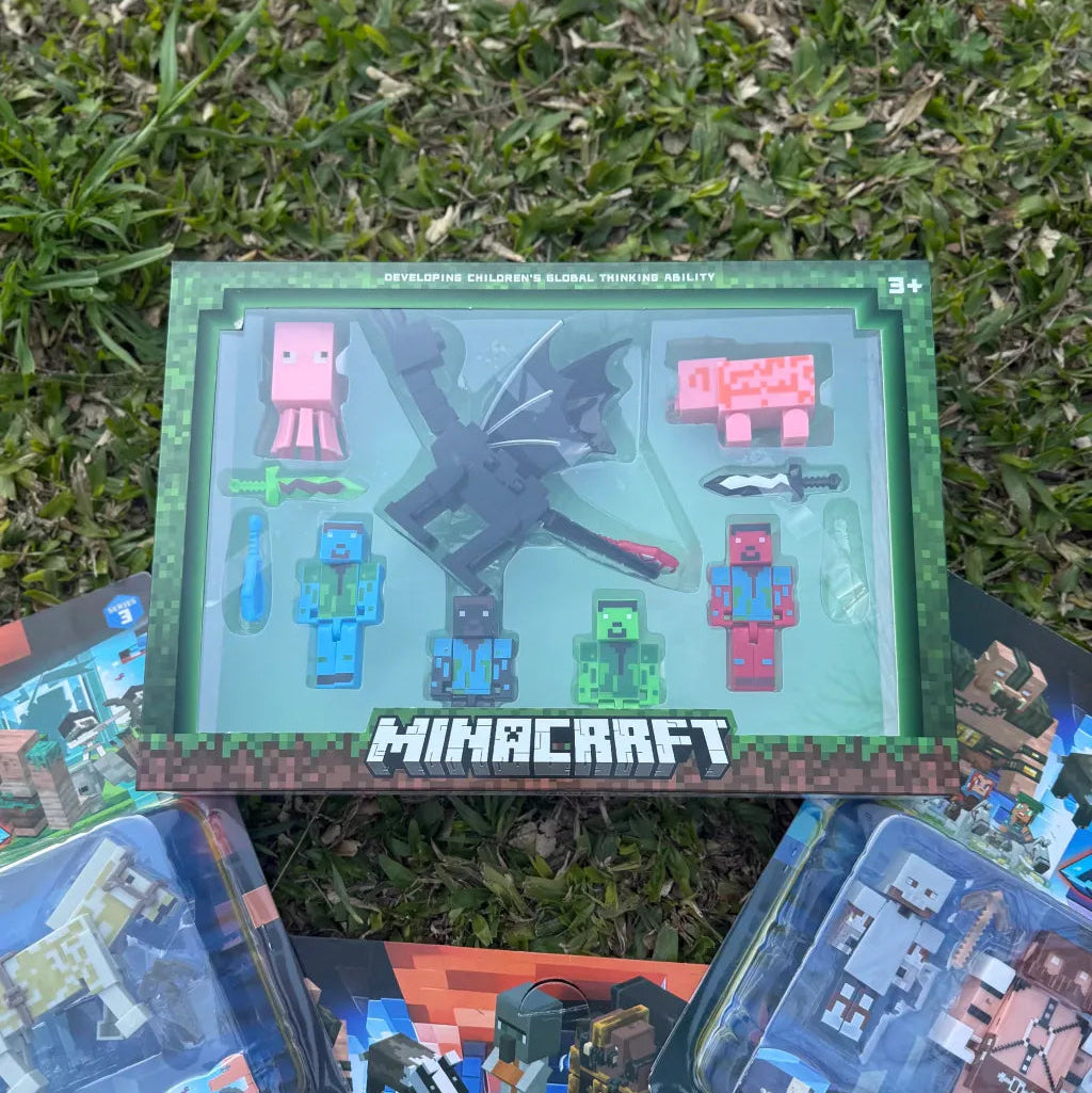 Minecraft Ender Dragon Pixel Realm Playset