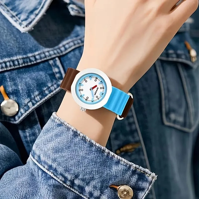 Sanda Neo-Chrono Color-Block Casual Watch