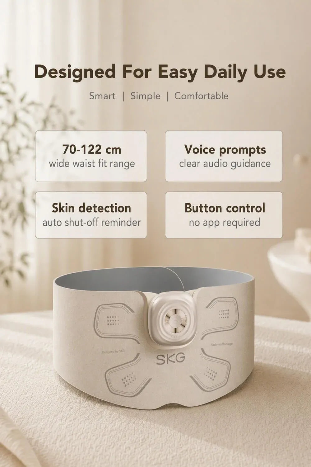 SKG QS500 Smart Abdominal Weight Loss Belt