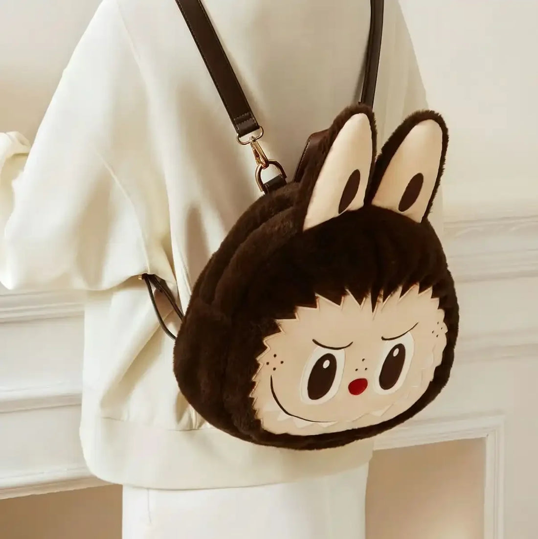 Labubu Big Head Plush Backpack