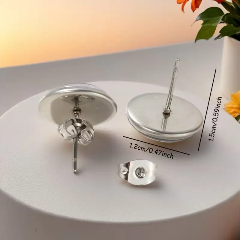Accept or Decline Minimalist Stud Earrings