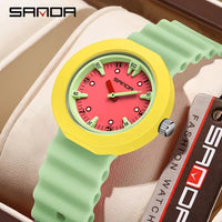 Sanda Neo-Chrono Color-Block Casual Watch