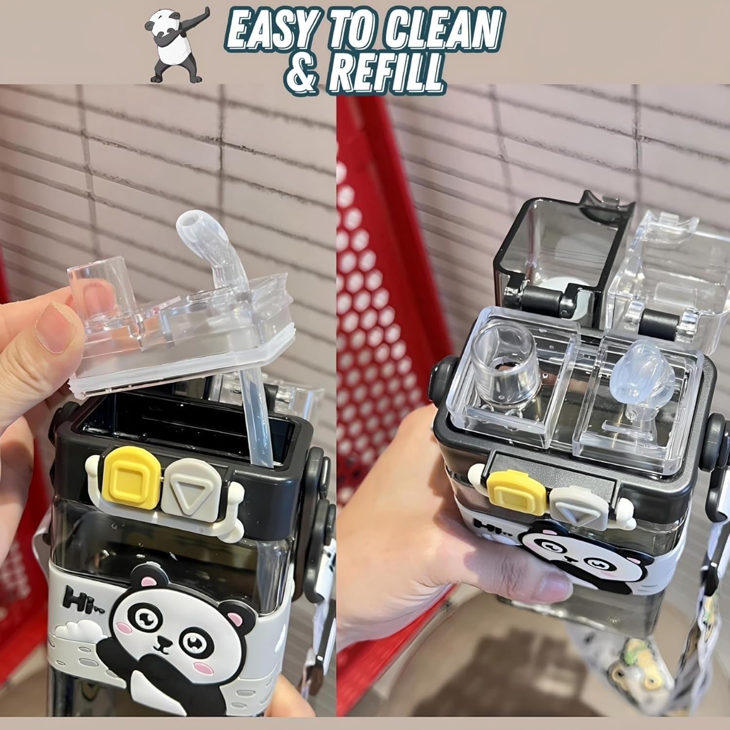 Sip 'n' Strap Kids Water Bottle (520 ml)