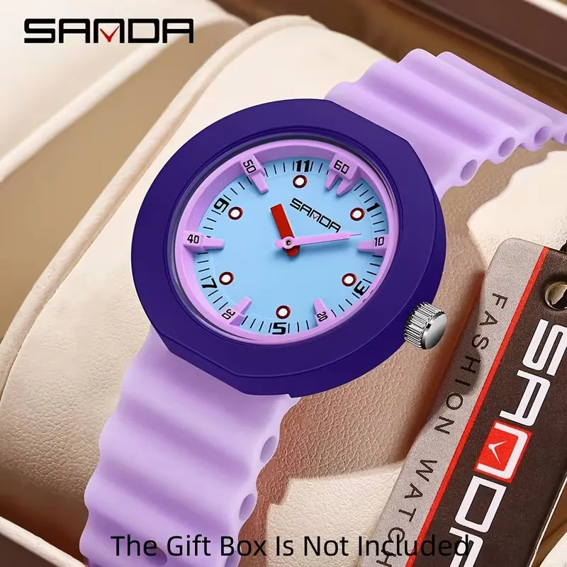 Sanda Neo-Chrono Color-Block Casual Watch