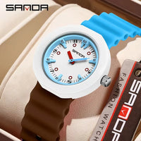 Sanda Neo-Chrono Color-Block Casual Watch