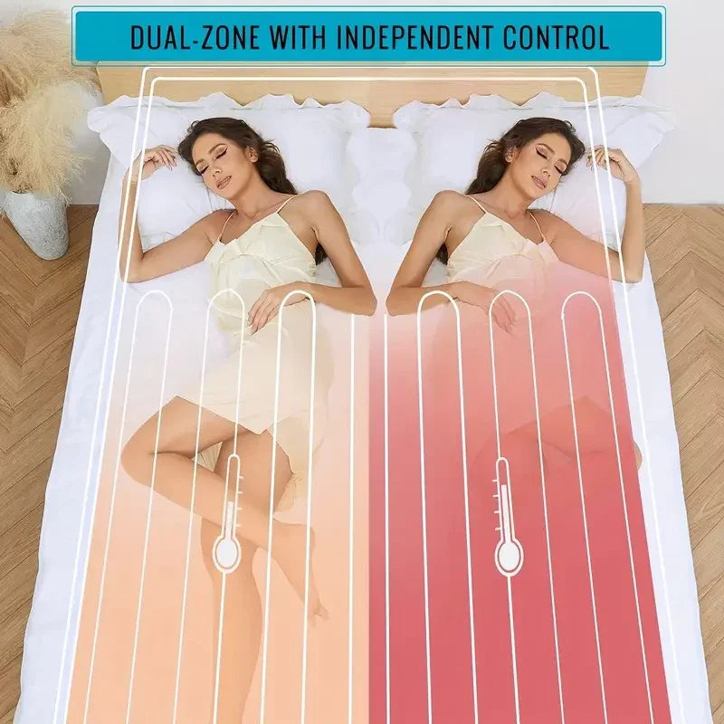 AuraWarmth Diamond Heat Mattress Pad