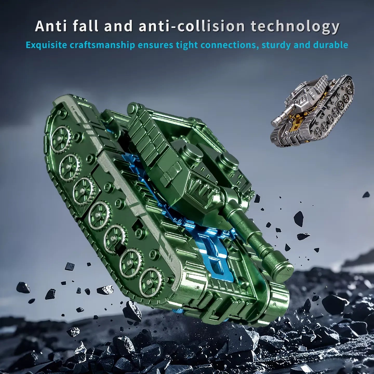 Transforming Gyro Battle Tank 2-in-1 Fidget Toy