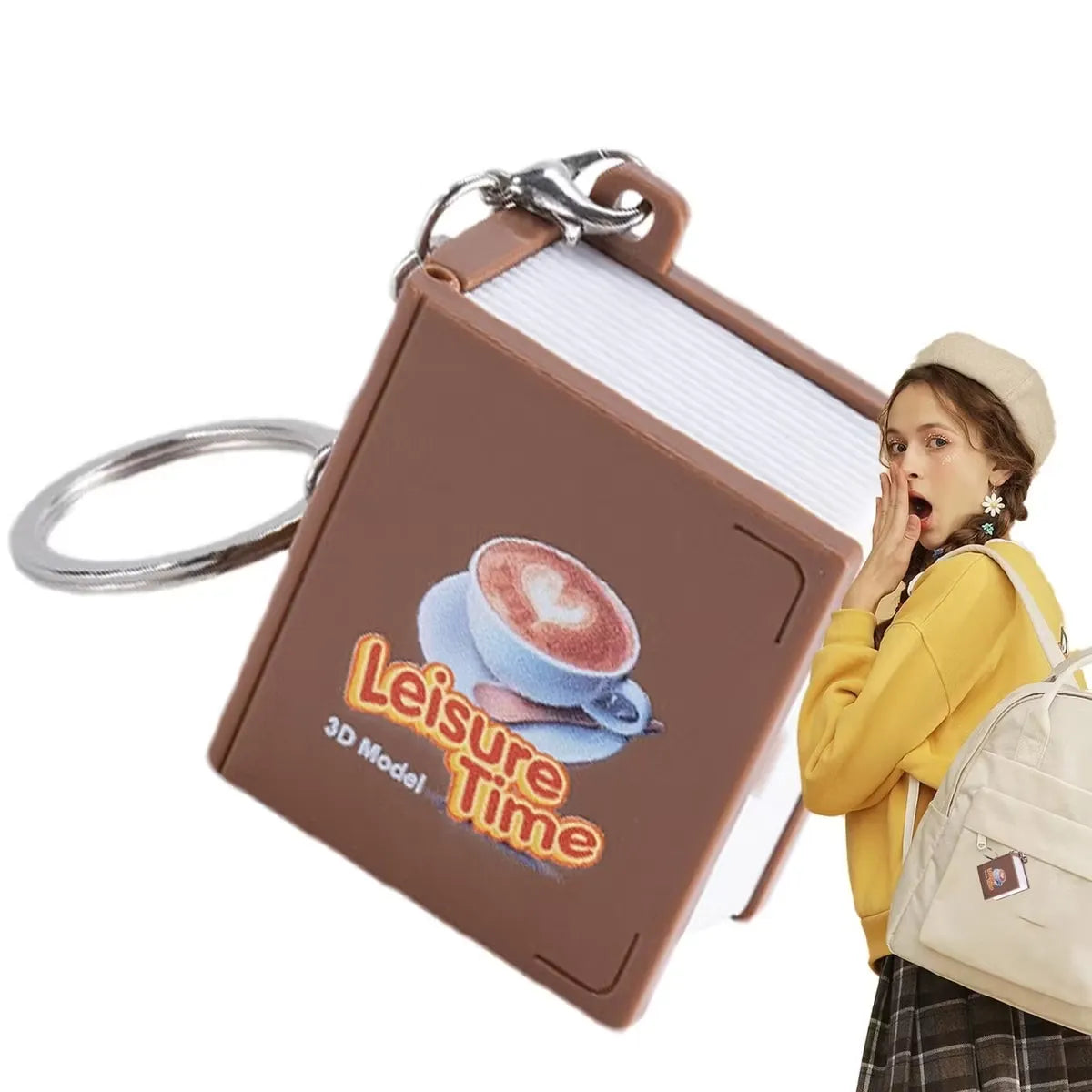 Coffee Shop 3D Folding Keychain