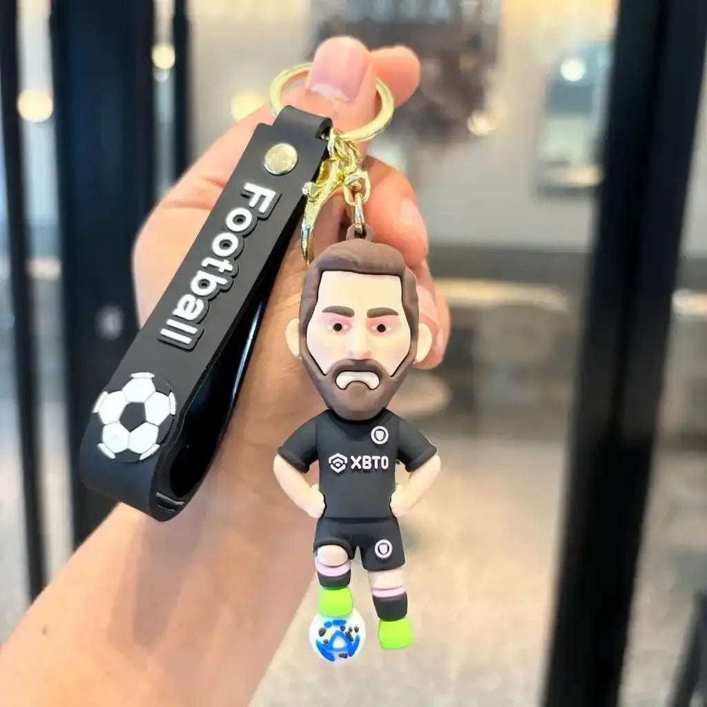 Star Studded Lineup Footballer Keychain