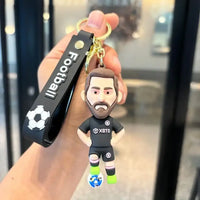 Star Studded Lineup Footballer Keychain