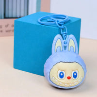 Mega Head Labubu Silicone Keychain
