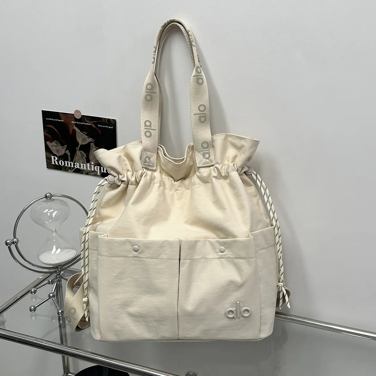 Alo Drawstring Bucket Handbag
