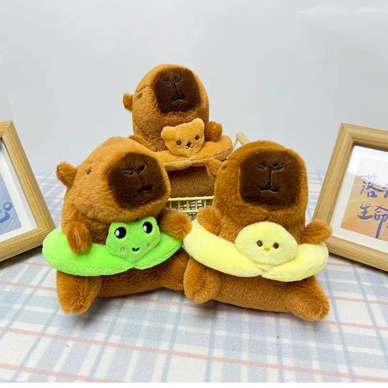 Swim Ring Capybara Plush Keychain