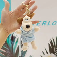Gromit Genius Bathrobe Plush Keychain