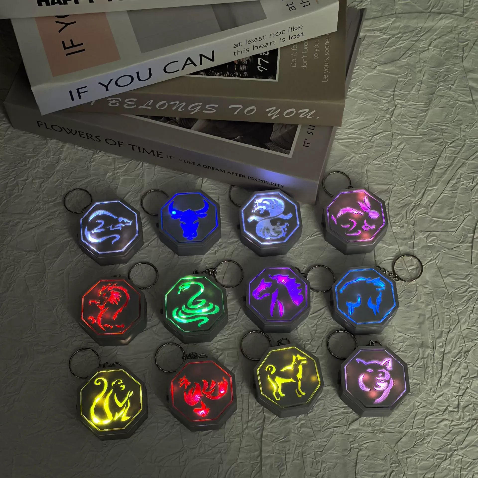 Jackie Chan Adventures Talisman LED Keychain Set