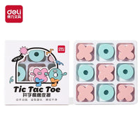 Deli VP161 Tic Tac Toe Erasers (Set of 9)