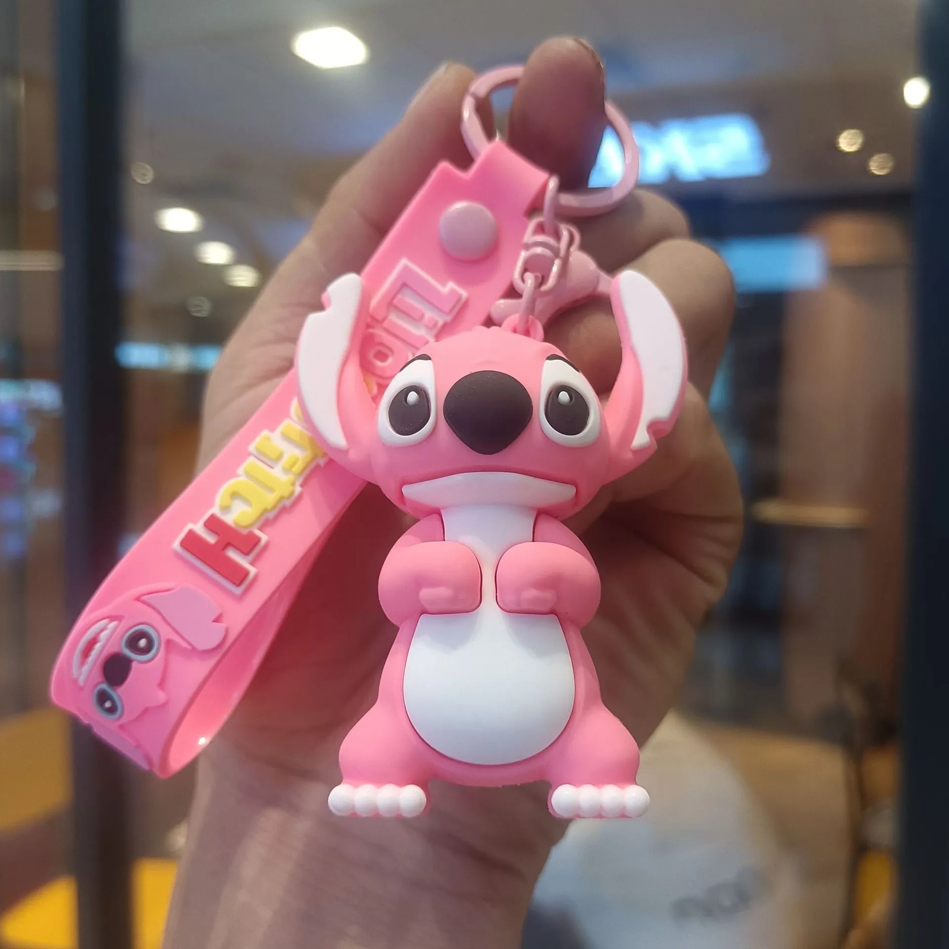 Stitch & Angel Ohana Fun 3D Keychain
