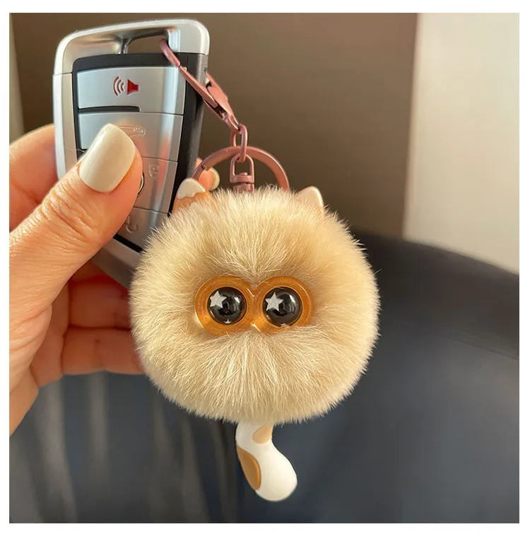 Star-Eyed Kitten Luxe Plush Keychain