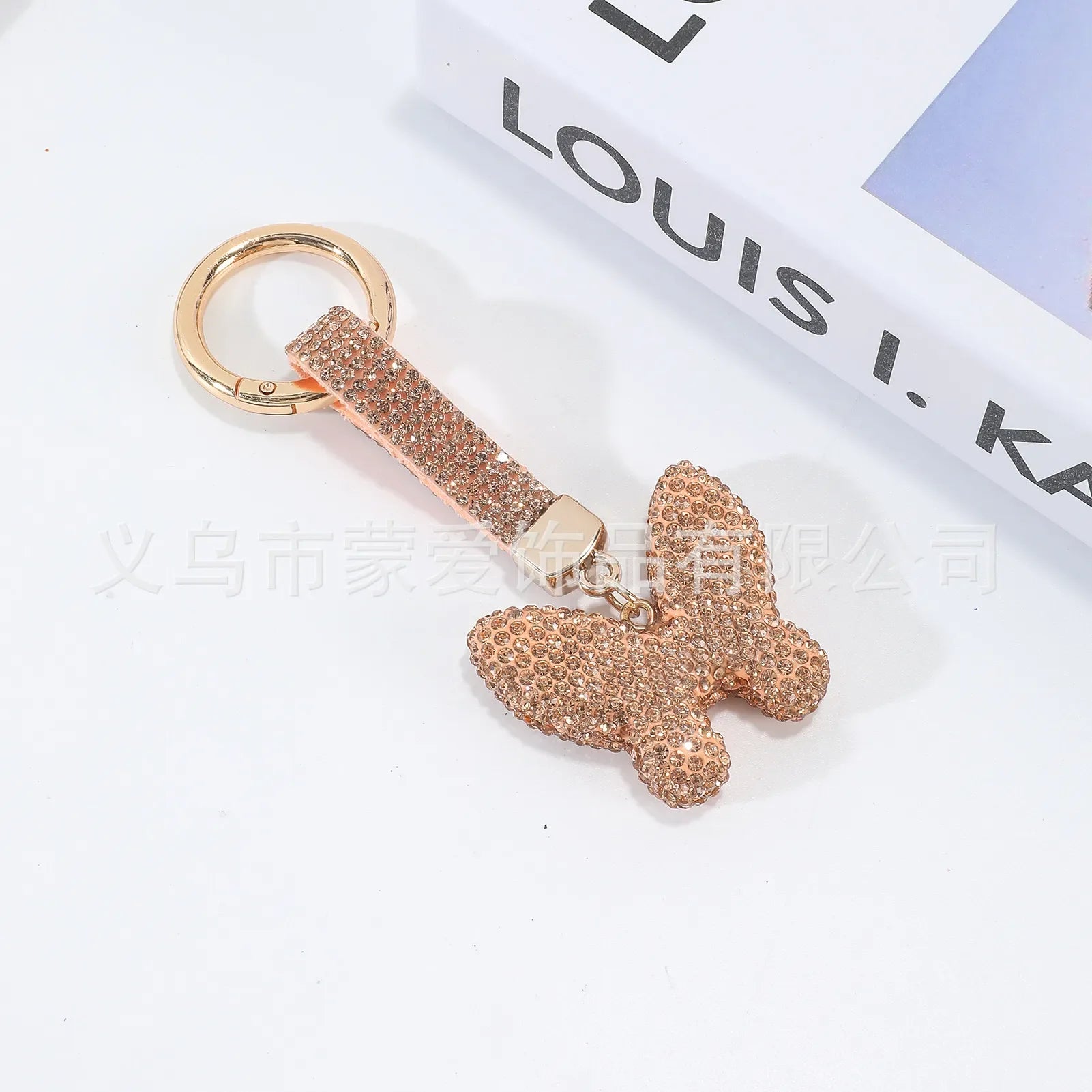 Monarch Sparkle Wings Luxury Keychain