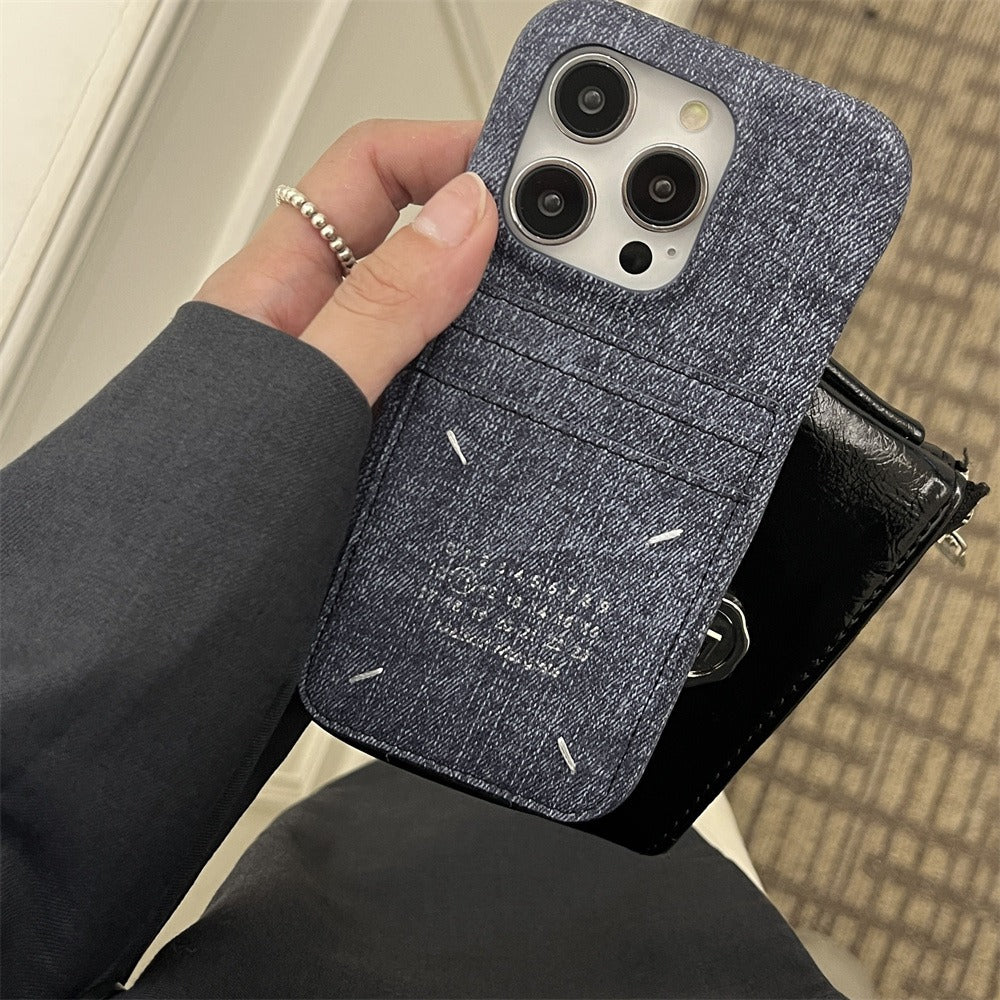 Maison Margiela Denim Cardholder Phone Case (For iPhone)