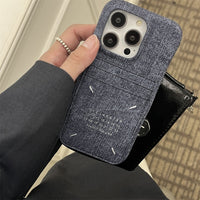 Maison Margiela Denim Cardholder Phone Case (For iPhone)