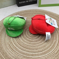 Super Mario Bros Cap Plush Keychain