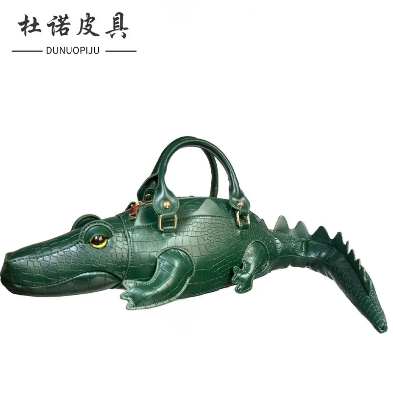 Berry-Sweet Premium Alligator-Shape Novelty Handbag