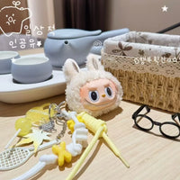 Labubu Gen 1 Macaron Big Head Keychain
