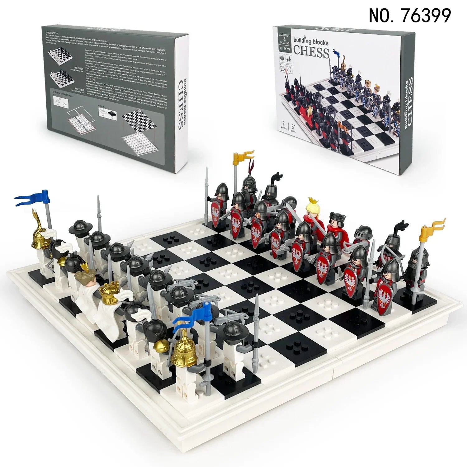 Checkmate Kingdom Chess Set Building Blocks