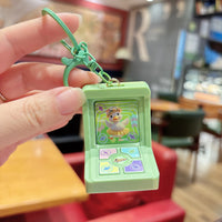 Mini Retro Arcade Fingertip Dance Machine Keychain
